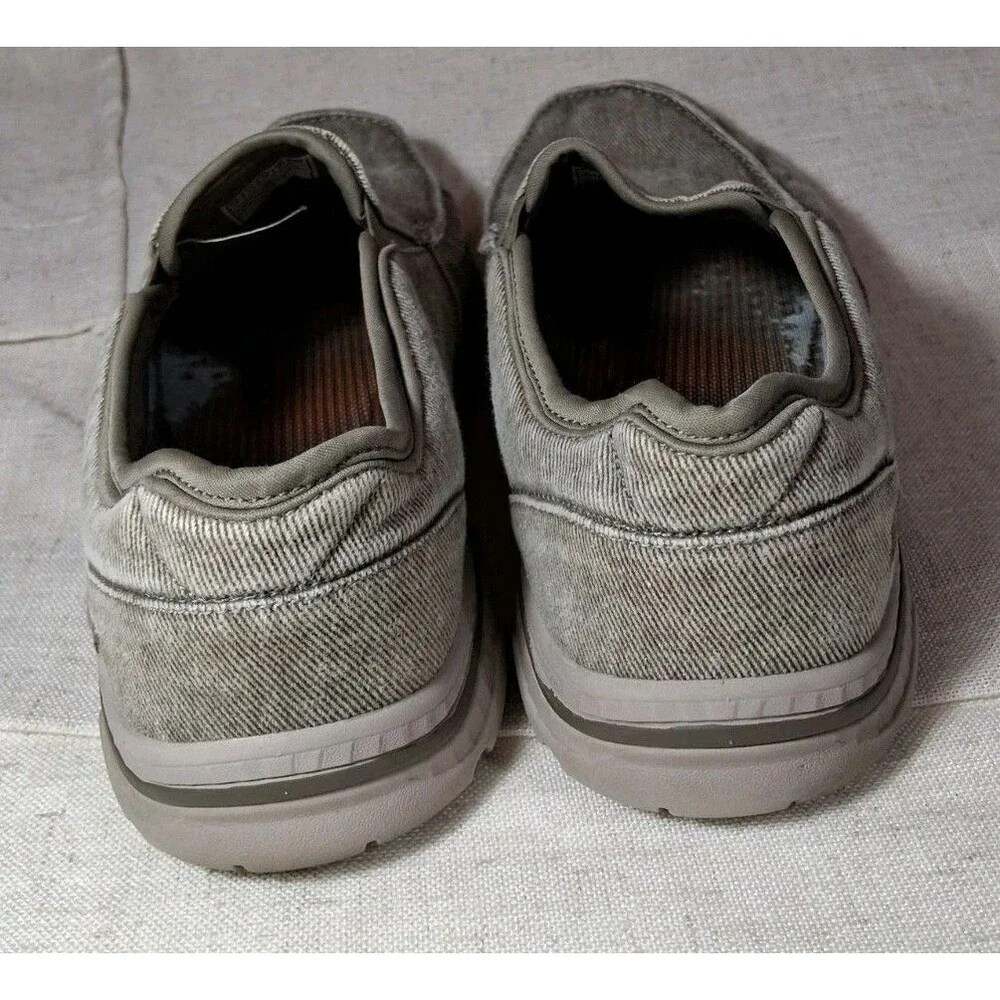 Skechers Relaxed Fit Creston Moseco Slip-On Shoes Men 12 M 65355 Denim Grey